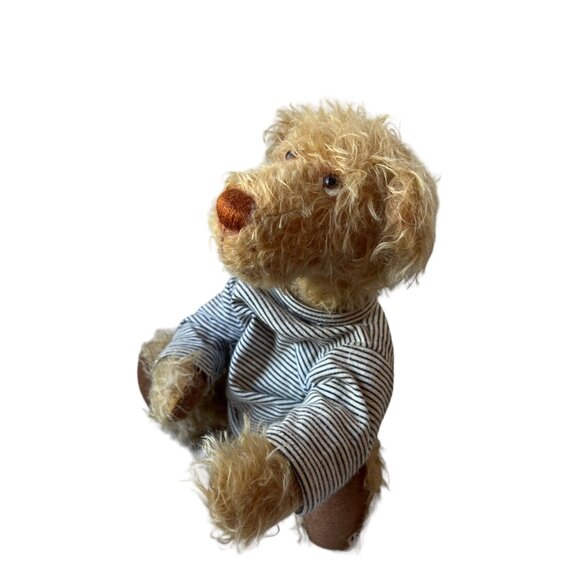 OOAK Handmade Mohair Bear by Knoevelkes Gertie Collectible Brown 13” Glass Eyes, - Picture 4 of 10